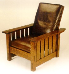 Slatted Reclining Morris Chair